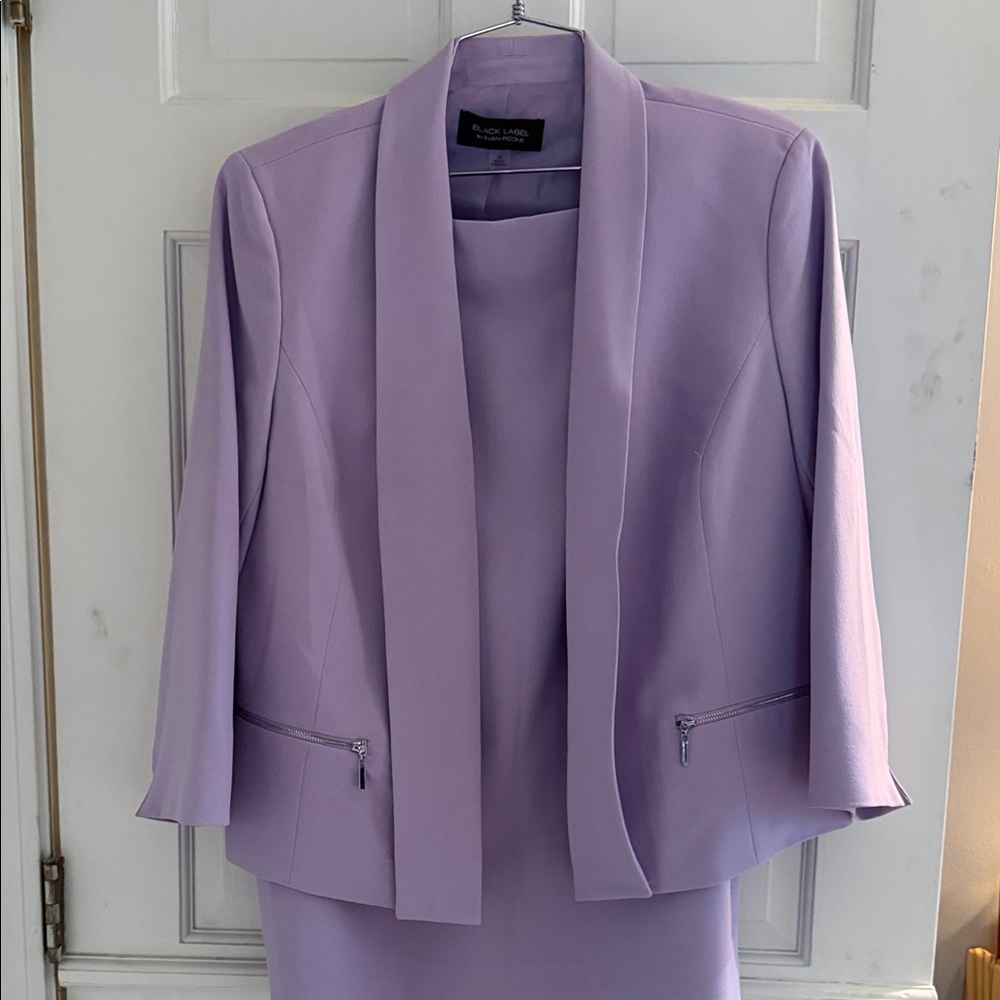 Black Label Lavender Open-Front Blazer Jacket